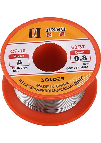 Jınmy- Kalay Kurşun Lehim Çekirdek Akı Lehimleme Kaynak Lehim Teli Makara Makarası 0.8mm 63/37 (Yurt Dışından)