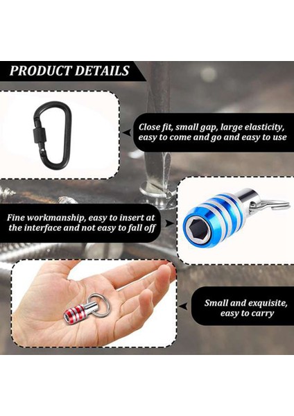 Tornavida Ucu Tutucular 1/4 Inç Anahtarlık Uzatma Çubuğu Alüminyum Alaşımlı Tornavida Uçları Tutucu Seti Matkap Vida Adaptörü (Yurt Dışından) fiyatları