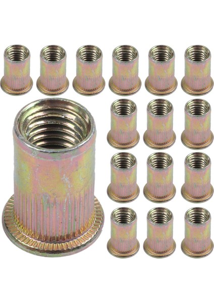 40 x Adet Düz Kafa Metrik Çelik M10 Kör Uçlu Perçin Somunu Rivnut (Yurt Dışından)