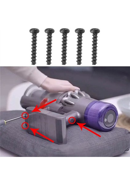 4x Evrensel Vidalar Dyson V6 V7 V8 V10 V11 Elektrikli Süpürge PAKETI/SV09 SV10 SV11 SV12 SV14 B (Yurt Dışından)
