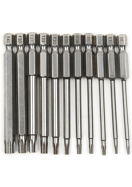 Nxfdsıoz 11 Adet Manyetik T6-T40 Torx Kafa Tornavida Ucu Seti Yıldız 6 Nokta Tornavida Matkap Uçları Araçları 3 Inç Uzunluk (Yurt Dışından) fırsatları