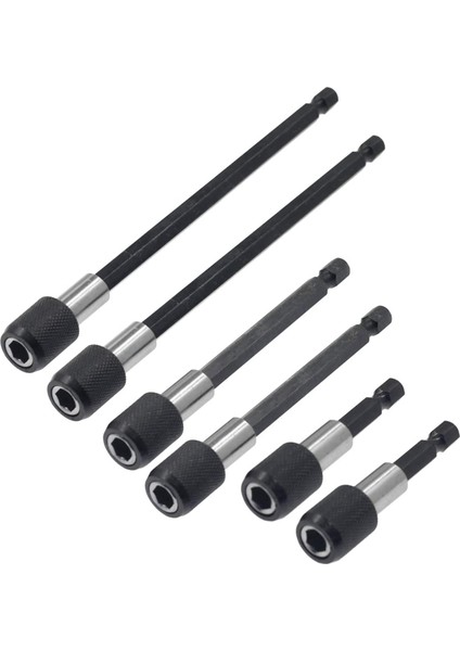 Matkap Uzatması - 2 x 60 mm Manyetik Matkap Ucu Tutucu Uzantısı 2 x 100 mm Manyetik Matkap Ucu Tutucu Uzantısı 2 x 150 mm Manyetik Matkap Ucu Tutucu Uzantısı - Siyah ve Gümüş (Yurt Dışından) fırsatları