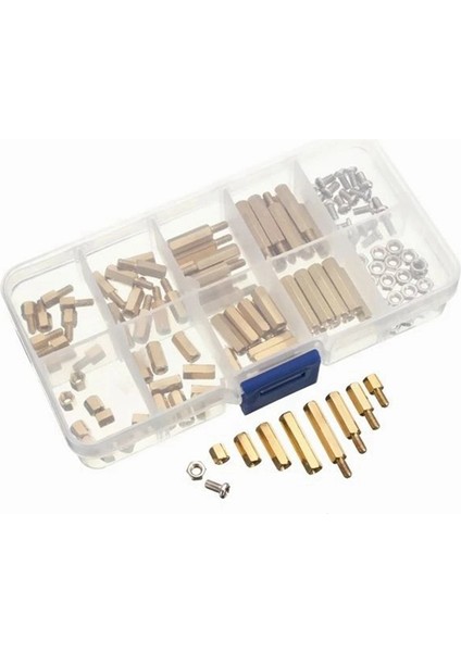 120PCS M3 Pirinç Sütun Seti Altıgen Pirinç Sütun Vidası ve Saplama Seti (Yurt Dışından) fiyatları