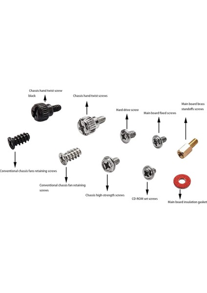 Sabit Disk Bilgisayar Kasası Için 280PCS Bilgisayar Vida Zıtlaşmaları Seti (Yurt Dışından) fırsatları