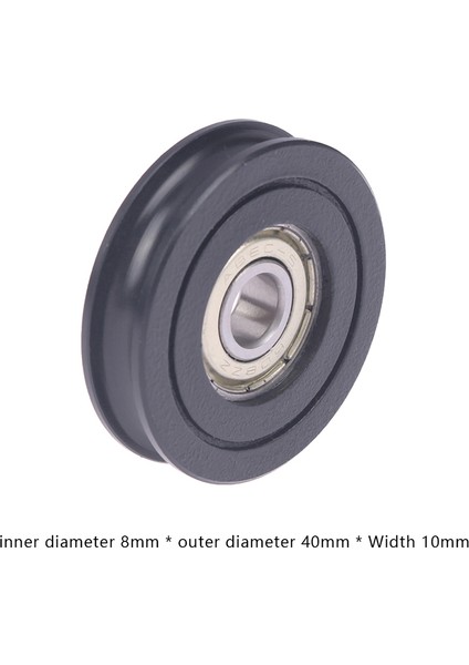 Delrin Pom 8X40X10MM U Tipi Oluklu Bilyalı Rulman Tekerlek Kasnak Rulo 608ZZ Delrin Tekerlek (Yurt Dışından) fiyatları