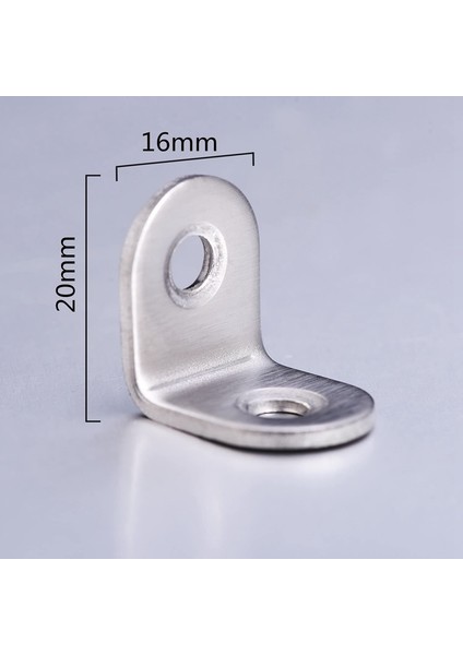 10 Paket 20 x 20 mm Köşe Braketi ve Masa ve Sandalye Sabitleme Için 20X Vidalı Köşe Braketi (Yurt Dışından)