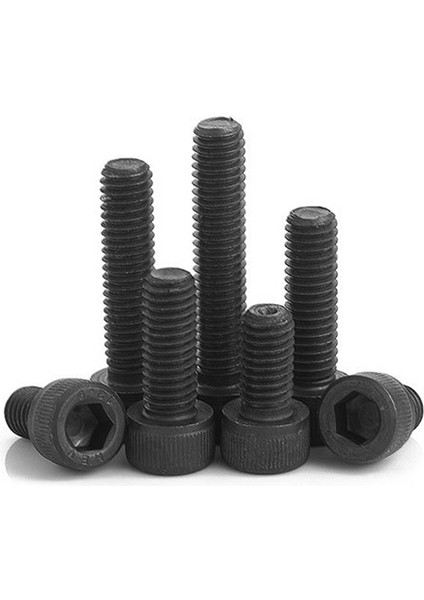 240 Adet M3 Siyah Yüksek Mukavemetli Altıgen Altıgen Soket Yuvarlak Başlı Vida Kiti (Yurt Dışından) indirimleri
