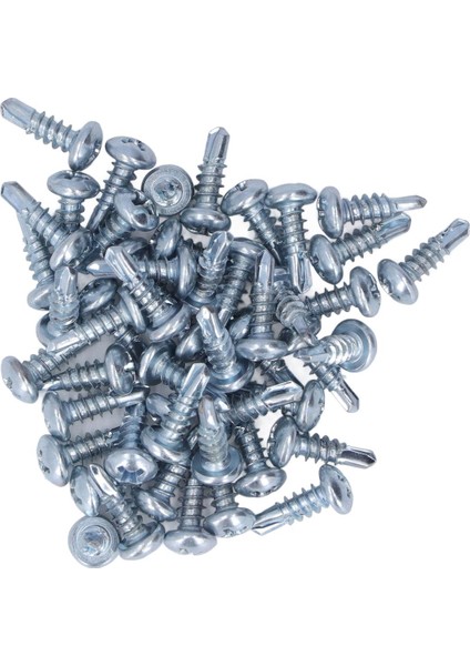 50 Adet 4.2X13MM Kendinden Vuran Vidalar Ev Kurulumu Için Tam Dişli Galvanizli Metal Sondaj (Yurt Dışından)
