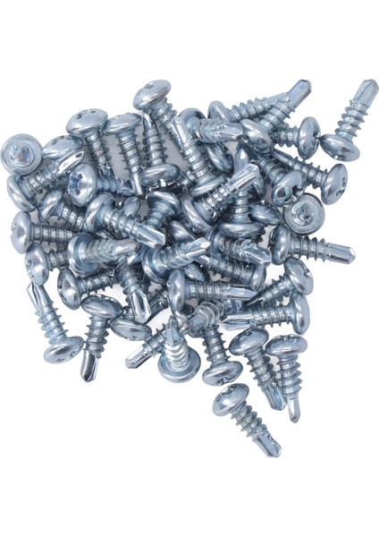 50 Adet 4.2X13MM Kendinden Vuran Vidalar Ev Kurulumu Için Tam Dişli Galvanizli Metal Sondaj (Yurt Dışından)