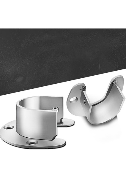 Kalın Paslanmaz Çelik Yuvarlak Boru Koltuk Ayarlanabilir Flanş Tabanı Elbise Askısı (Yurt Dışından) fiyatları