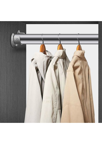 Kalın Paslanmaz Çelik Yuvarlak Boru Koltuk Ayarlanabilir Flanş Tabanı Elbise Askısı (Yurt Dışından) modelleri