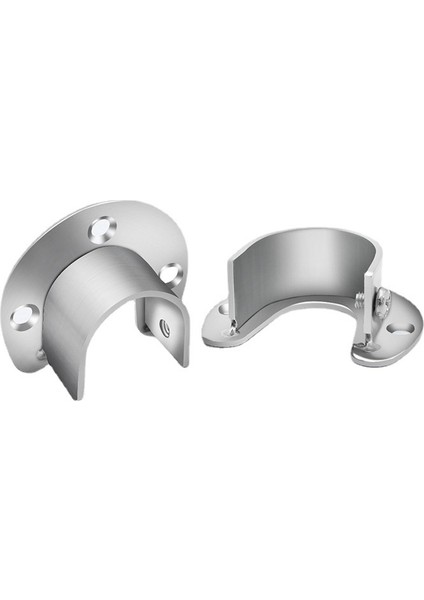 Kalın Paslanmaz Çelik Yuvarlak Boru Koltuk Ayarlanabilir Flanş Tabanı Elbise Askısı (Yurt Dışından) fırsatları