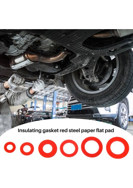 600 Adet Fiber Yıkama Çeşitli Kiti 12 Boyutu Kırmızı Çelik Kağıt Fiber Düz Yıkama Seti Düz Halka Mühür Çeşitleri Kiti (Yurt Dışından) fiyatları