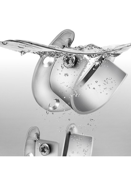 Kalın Paslanmaz Çelik Yuvarlak Boru Koltuk Ayarlanabilir Flanş Tabanı Elbise Askısı (Yurt Dışından) indirimleri