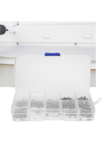 Kendinden Kılavuzlu Vida 1000 Adet Paslanmaz Çelik Mini Çapraz Tava Seti M1 M1.2 M1.4 M1.7 (Yurt Dışından)