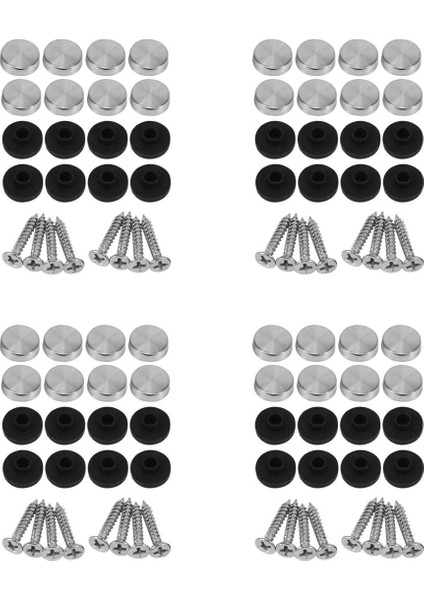 32 Adet 14MM Dia Paslanmaz Çelik Dekoratif Ayna Vidalı Kapak Çivisi (Yurt Dışından)