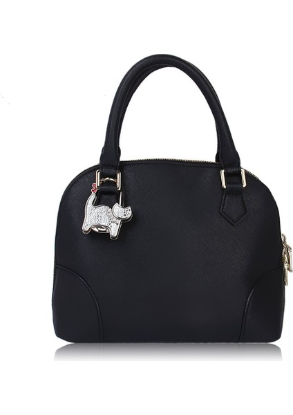 Çanta Tutacağı Katlanabilir Çanta Kancası Kedi Şeklinde (Gümüş Nokta ve Beyaz) (Yurt Dışından) modelleri