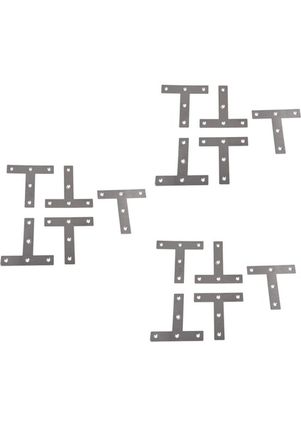 Ncanruı 15 Adet Açı Plakası Köşe Desteği Düz T Şekli Onarım Braketi 80MM x 80MM (Yurt Dışından) fiyatları