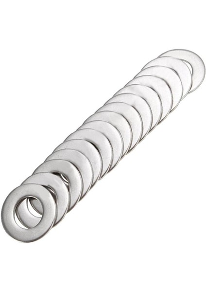 Metrik Pul Karışık (200 Paket) M3 M4 M5 ve M6 Form A Kalın Düz Pul Paslanmaz Çelik (Yurt Dışından)