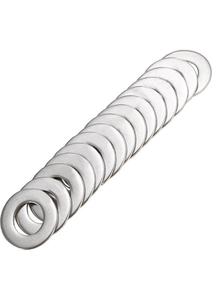 Metrik Pul Karışık (200 Paket) M3 M4 M5 ve M6 Form A Kalın Düz Pul Paslanmaz Çelik (Yurt Dışından)