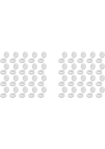 400 Adet Vidalı Kapak Plastik Menteşeli Vida Başı Kapakları Vida Kapak Kapakları Geçmeli Yedek Vida Dekoratif Kapaklar (Beyaz) (Yurt Dışından) fiyatları