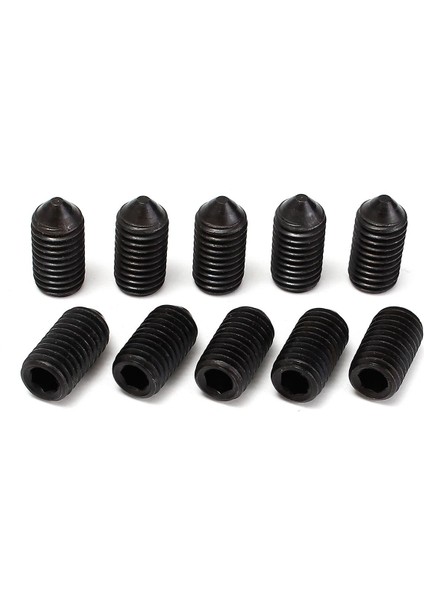 20 Adet M12 * 20MM Alaşımlı Çelik Hex Altıgen Lokma Seti Vidalar Sıkı Çekirdek Noktası Grub Vida (Yurt Dışından)