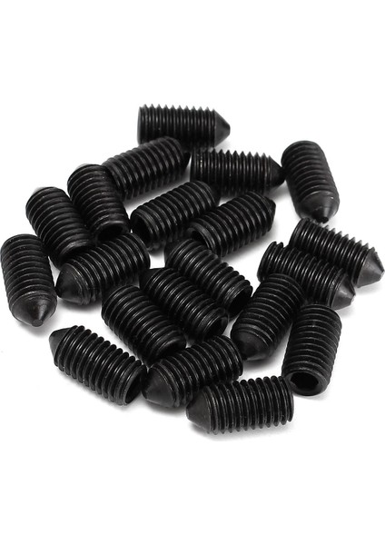 20 Adet M12 * 20MM Alaşımlı Çelik Hex Altıgen Lokma Seti Vidalar Sıkı Çekirdek Noktası Grub Vida (Yurt Dışından)