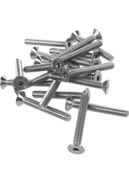 Srıwen 20 Adet Paslanmaz Çelik Havşa Vida, Altıgen Soket Altıgen Anahtar Cıvataları M4 x 30MM (Yurt Dışından)