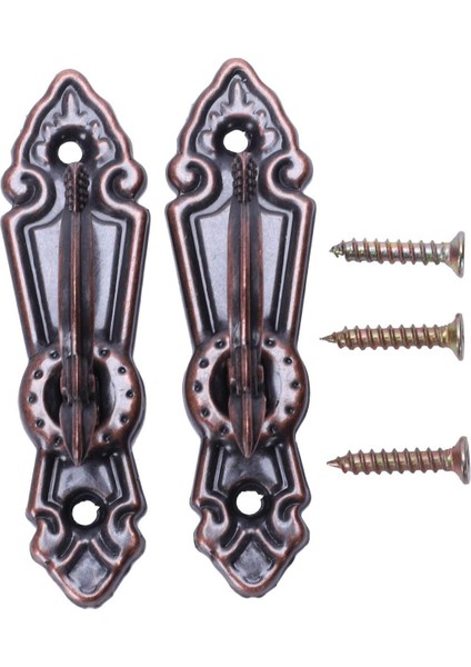 Perde Kancası-6 x Mini Perde Kancası 12 x Vida-Kırmızı Bronz (Yurt Dışından)