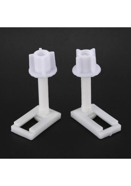 Plastik Klozet VIDASI-6ADET 4.4x2.4cm Blok Klozet Vidası-Beyaz (Yurt Dışından)