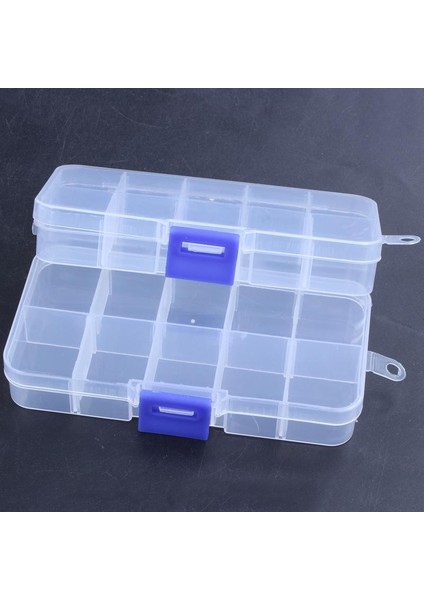 Adet 10 Yuvalı Taşınabilir Plastik Dirençler Elektronik Bileşen Kutusu Kutusu (Yurt Dışından)