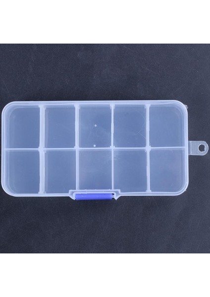 Adet 10 Yuvalı Taşınabilir Plastik Dirençler Elektronik Bileşen Kutusu Kutusu (Yurt Dışından)