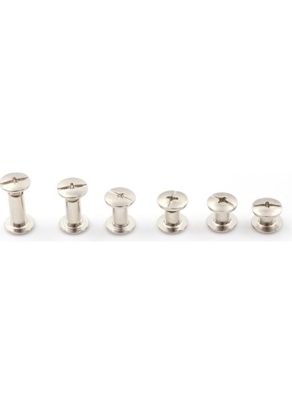 20 Adet Yeni Nikel Bağlama Chicago Vidalar Tırnak Perçinler Albümü Zanaat 5X6MM Faydalı (Yurt Dışından)