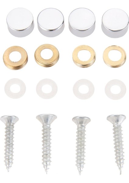 【sıcak】 4 Adet Cilalı Krom Dekoratif Ayna Çivi Bakır Reklam Tabela Çivi Mobilya Donanım Için Vida Kapağı Bağlantı Elemanları (Yurt Dışından)