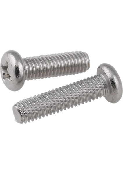 Flyeer M3 x 10MM 304 Paslanmaz Çelik Phillips Tava Başlı Vidalar Cıvata 60 Adet (Yurt Dışından)