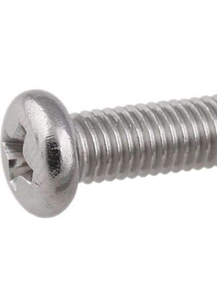 Flyeer M3 x 10MM 304 Paslanmaz Çelik Phillips Tava Başlı Vidalar Cıvata 60 Adet (Yurt Dışından)