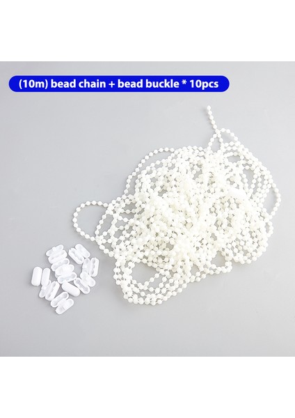 Stor Perde Boncuk Zincir Kablosu Roma Venedik Petek Dikey Gölge Kör Için 10 Pcs Konnektörlü Bir Set 10 Metre (10.94 Yards) (Yurt Dışından)