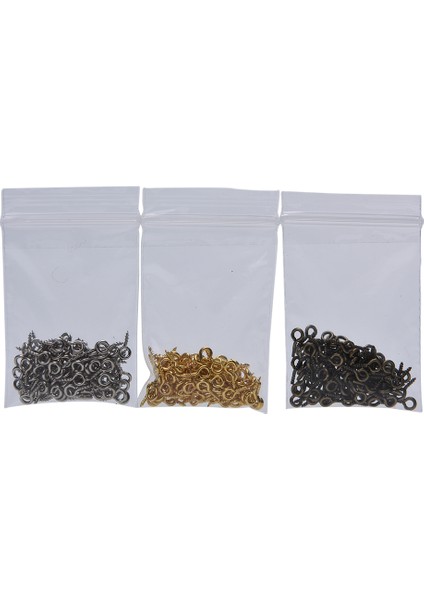 100 Adet Küçük Minik Mini Göz Pimleri Eyepins Kancalar Kuşgözü Vida Dişli Peg 8x3.5mm (Yurt Dışından)