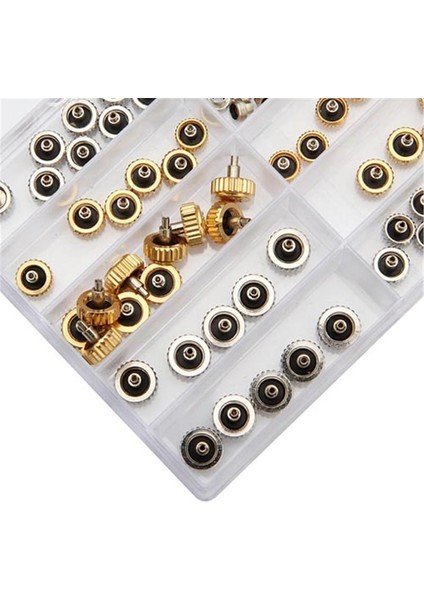 60PCS Saat Taçları Karışık Altın Gümüş Yedek Parça Onarım Saatçi Parçaları A (Yurt Dışından) indirimleri