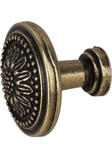 Srıwen 10 Paket Antik Bronz Çiçek Yuvarlak Saplı Mutfak Dolabı Dolap Kapı Çekmece Çekme Topuzu Vidalar ile 25X23MM (Yurt Dışından)