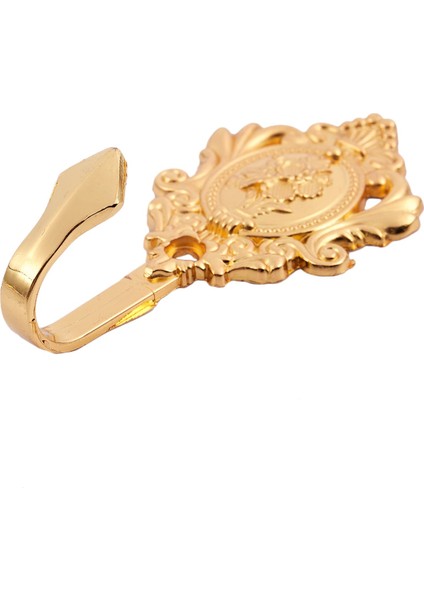 Flyeer Gül Desen Vintage Alaşım Perdelik Perde Holdbacks Tieback Kancaları 2 Adet (Altın) (Yurt Dışından) modelleri