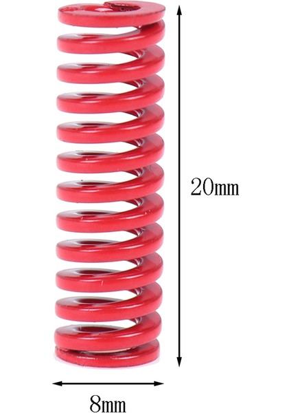 Adet Kırmızı Basınç Sıkıştırma Yayı Yükleme Kalıp Kalıbı 8mm x 20MM (Yurt Dışından) fiyatları