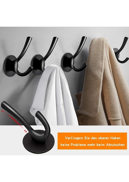 Zoroom Yapışkanlı Kancalar, Kendinden Yapışkanlı Kancalar Su Geçirmez Duvar Askıları Olmadan Mutfak Banyo Duş Duvar Yapışkan Kancalar 4 Adet (Yurt Dışından) indirimleri