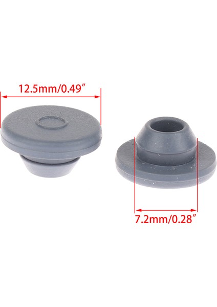 13MM Cam Şişeler Eatop Için 100 Adet Kauçuk Tıpa Kendinden Sızdırmazlık Enjeksiyon Bağlantı Noktaları (Yurt Dışından) modelleri