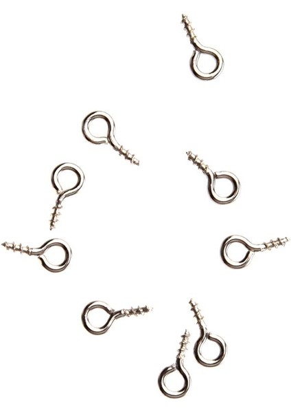 1000 Saplı Gümüş Kolye Piton Vidaları 8X4MM (Yurt Dışından) fırsatları