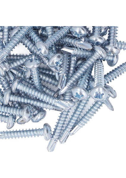 50 Adet Yuvarlak Kafa Matkap Vida Karbon Çelik 4.2X25MM Mobilya Tamiri Için Galvanizli Matkap Vidaları (Yurt Dışından) modelleri