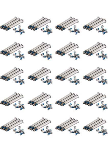 20X Apple MacBook Pro Için 13 Inç 15 Inç 17 Inç Arka Kapak Vidası Macbook A1278 A1286 A1297 Onarım Parçaları Gümüş Renk (Yurt Dışından)