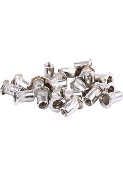 Quanbu 20 Adet 304 Paslanmaz Çelik Perçin Somun Rivnut Insert Nutsert M6X15MM (Yurt Dışından)