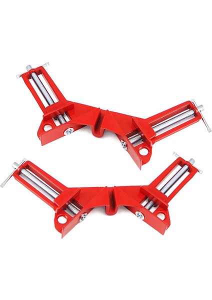 Srıwen Köşe Kelepçeleri 3 Inç 2 Adet 90 Derece Sağ Açı Kelepçe Gönye Kelepçe Ağaç Işleme Metal Dıy Cam Resim Çerçeveleme Jig, Hızlı Kavrama Hafif Hizmet (Yurt Dışından)