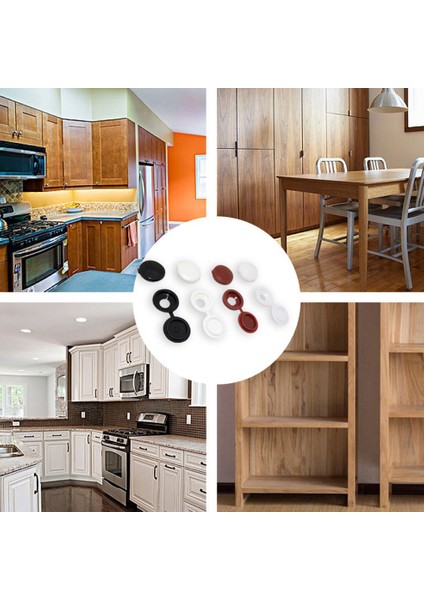 Mobilya Dış Kapakları Dekor Menteşeli Plastik Vidalı Kapaklar Çıtçıtlar (Yurt Dışından) fırsatları